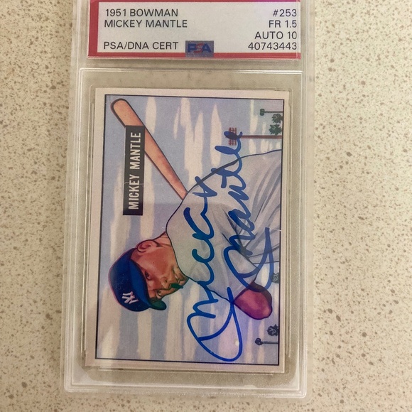 Micky Mantle card - Picture 1 of 2